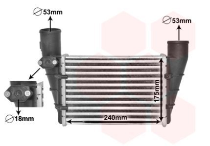 Intercooler VAN WEZEL 03004112 058145805A