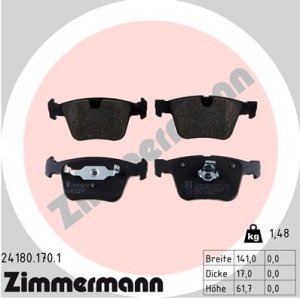 Klocki hamulcowe ZIMMERMANN 24180.170.1 1644201020