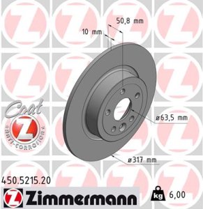 Tarcza hamulcowa ZIMMERMANN 450.5215.20 LR072016