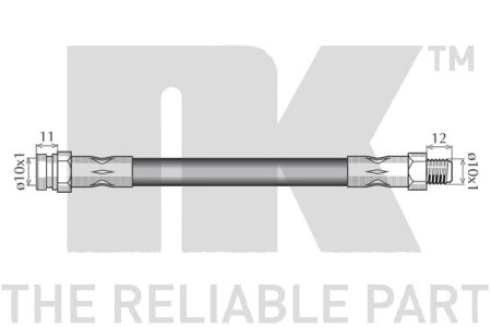 Przewód hamulcowy giętki NK 853018 MR129796