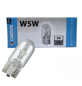 ŻARÓWKA 12V 5W CAŁOSZKLANA W5W K2 AOW5 W5W