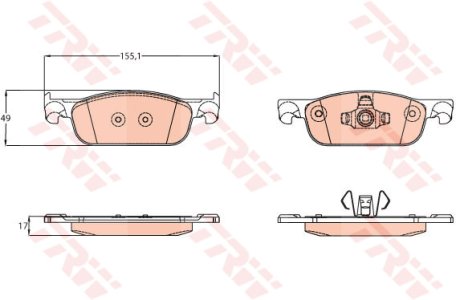 Klocki hamulcowe TRW GDB2157 