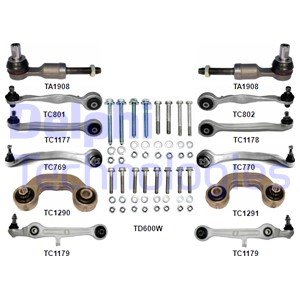 Zestaw wahaczy - komplet z łącznikami DELPHI TC1500KIT 8E0498998