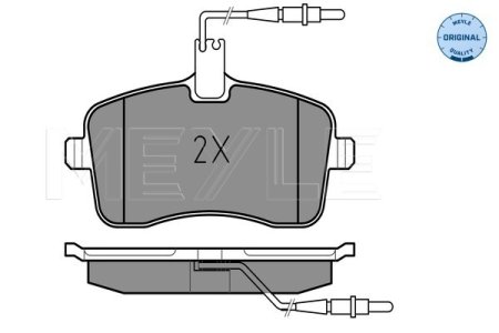 KLOCKI HAMULC. PEUGEOT 407  04- Z CZUJ.