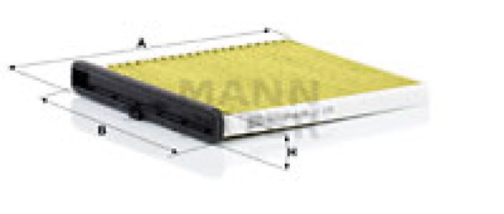 Filtr powietrza kabinowy MANN-FILTER FP24009 CU24009