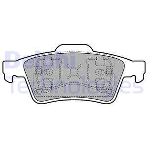 Klocki hamulcowe DELPHI LP1701 23482.16.0