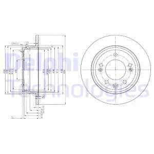 TARCZA HAMULC. KIA CEED  06- TYŁ