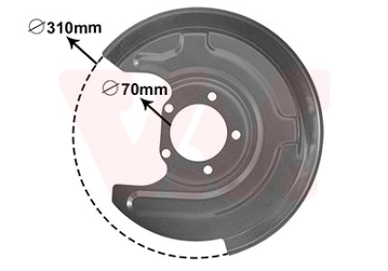 OSŁONA TARCZY HAMULCOWEJ AUDI