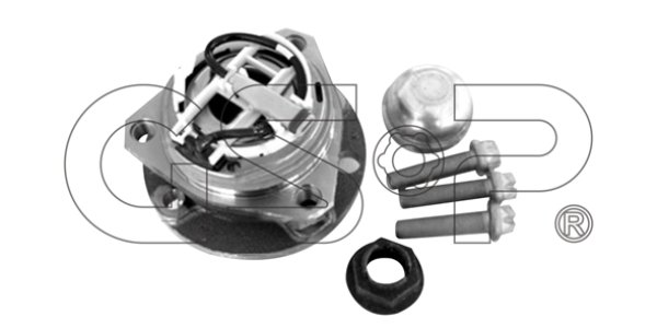 Łożysko. zestaw naprawczy piasty OPEL GSP 9333069K 1603253