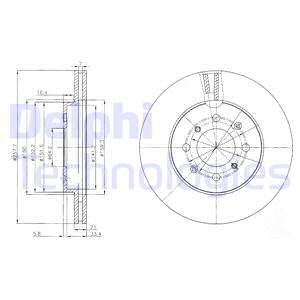 TARCZA HAMULC. HONDA JAZZ  02-            *258X21