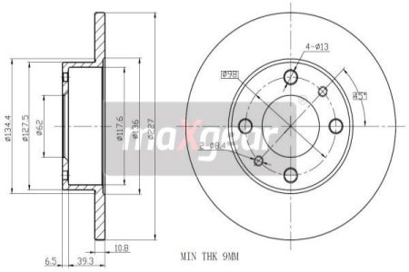 TARCZA HAMULCOWA FIAT