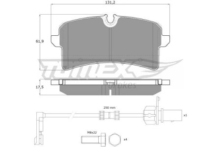 KLOCKI HAMULC. PORSCHE MACAN  14- TYŁ