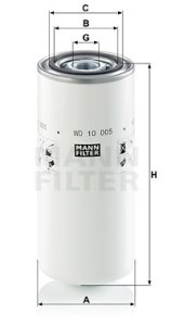 FILTR OLEJU MANN-FILTER WD10005 NEW HOLLAND TCE