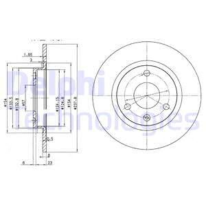 TARCZA HAMULC. CITROEN AX  86-97 PEUGEOT 106 91-04