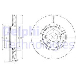 TARCZA HAMULCOWA DELPHI BG4167 7701206831 RENAULT LAGUNA  05-07