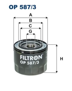 FILTR OLEJU FILTRON OP587/3 W9066 MITSUBISHI COLT II 