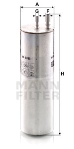 FILTR PALIWA MANN-FILTER WK8058 VW