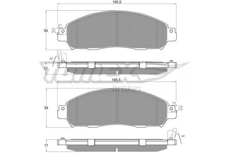 KLOCKI HAMULC. NISSAN NP300 NAVARA  15- PRZÓD