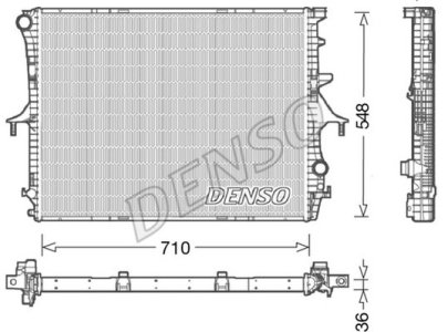 CHŁODNICA SILNIKA DENSO DRM02026 7L6121253B AUDI PORSCHE VW