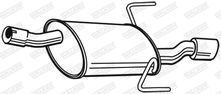 TŁUMIK KOŃCOWY OPEL