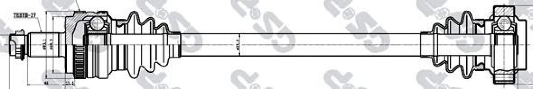 PÓŁOŚ NAPĘDOWA BMW