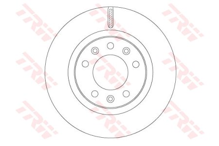 Tarcza hamulcowa TRW DF6785 1610704680 PEUGEOT 308 II  13- przód