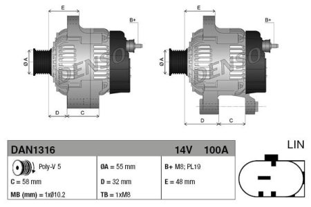ALTERNATOR 12V