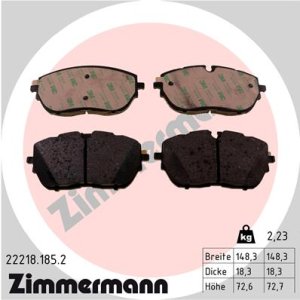 Klocki hamulcowe ZIMMERMANN 222181852 1612373080 PEUGEOT 308 II GT  14- przód