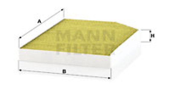 FILTR POWIETRZA KABINOWY MANN-FILTER FP32007 CUK32007  FP PORSCHE PANAMERA II 