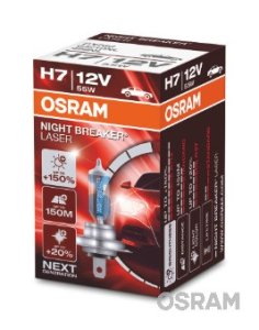 ŻARÓWKA H7 55W 12V OSRAM 64210NL H7 NIGHT BREAKER LASER +150%