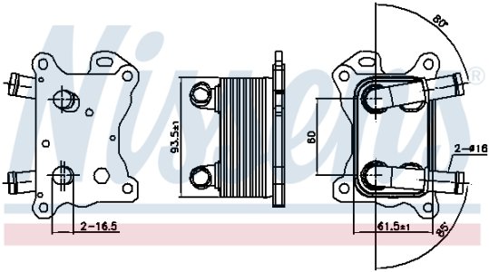 CHŁODNICA OLEJU DACIA