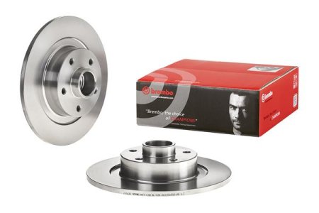 Tarcza hamulcowa +łożysko BREMBO 08 C742 17 432027306R (ZEST. 1 SZT) RENAULT