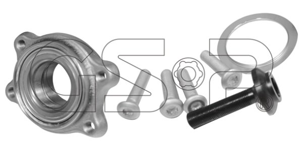 ŁOŻYSKO, ZESTAW NAPRAWCZY PIASTY GSP 9247001K 4F0598625A AUDI