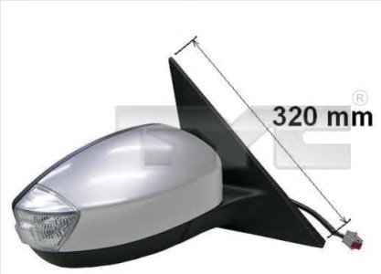 LUSTERKO ZEWNĘTRZNE FORD