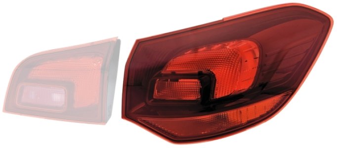 LAMPA TYLNA OPEL