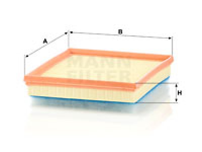 FILTR POWIETRZA MANN-FILTER C24017 CITROEN BERLINGO C3 CACTUS 