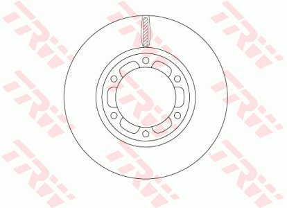 TARCZA HAMULC. MITSUBISHI CANTER  01-10 PRZÓD