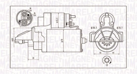 ROZRUSZNIK MAGNETI MARELLI MQS1421 95681447 FIAT