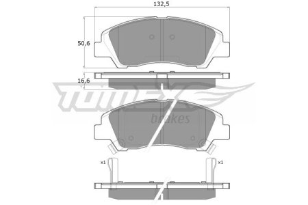 KLOCKI HAMULC. HYUNDAI I10  13- PRZÓD