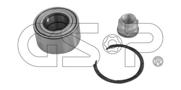 ŁOŻYSKO PIASTY + ABS GSP GK3581 71745047 P.FIAT 72X37X37MM + ABS W ŁOZYSKU