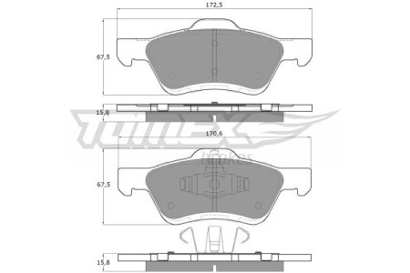 KLOCKI HAMULC. FORD MAVERICK  04- PRZÓD