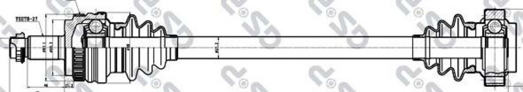 PÓŁOŚ NAPĘDOWA BMW