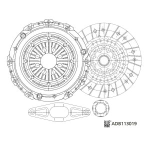 Sprzęgło BLUE PRINT ADB113019 BMW z łożyskiem oporowym