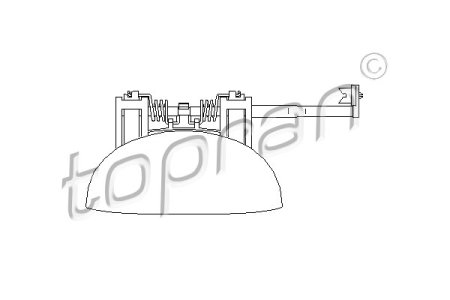 KLAMKA DRZWI PEUGEOT