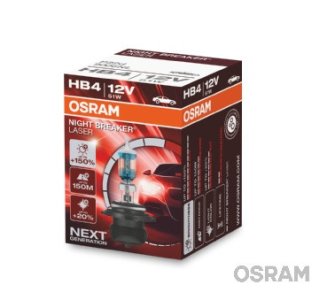ŻARÓWKA HB4 51W 12V OSRAM 9006NL HB4 NIGHT BREAKER LASER +150%