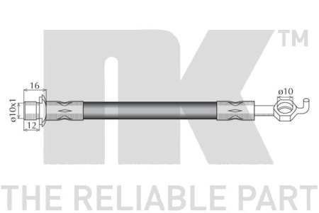 PRZEWÓD HAMULCOWY GIĘTKI TOYOTA AVENSIS  03-09 LP