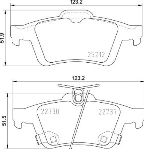 Klocki hamulcowe BREMBO P24216 1936698 FORD FOCUS III  16- tył