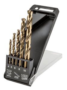 WIERTŁA DO METALU HSS-CO, 4.0 - 10 MM, ZESTAW 5 SZT.