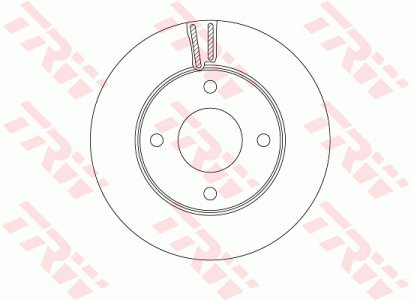 Tarcza hamulcowa TRW DF6417 402063LG0A NISSAN NV200  10- PRZÓD