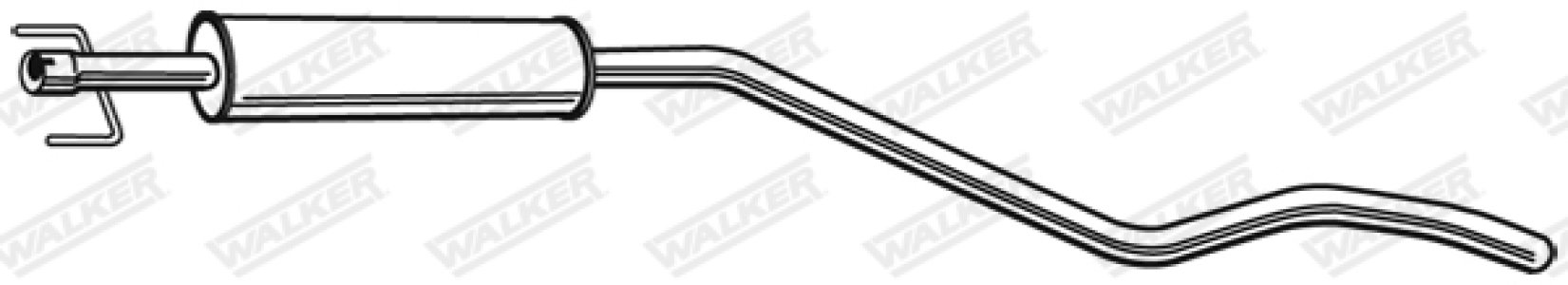 TŁUMIK ŚRODKOWY OPEL